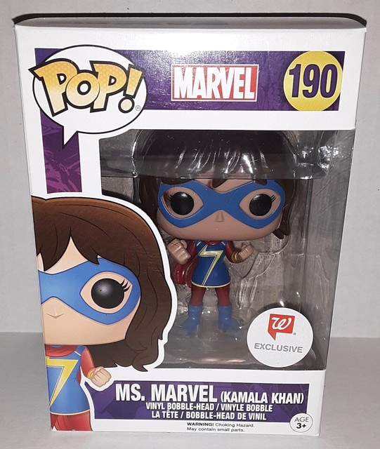 Funko Pop! MS. MARVEL (KAMALA KHAN) Walgreens Exclusive #190 Vinyl Bobblehead | eBay
