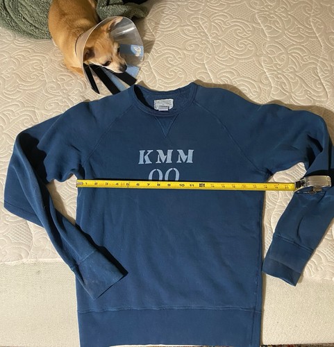Knickerbocker  Mfg X Manready Mercantile Indigo Crew Fleece Small