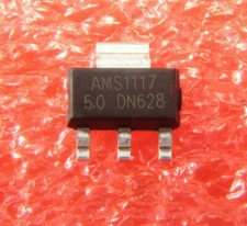 10PCS NEW AMS1117-5.0 AMS1117 LM1117 5V 1A SOT-223 Voltage Regulator IC