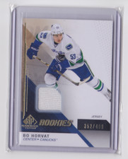  2014-15 UD SP GAME-USED ROOKIES JERSEY 352/499 BO HORVAT #101 VANCOUVER CANUCKS