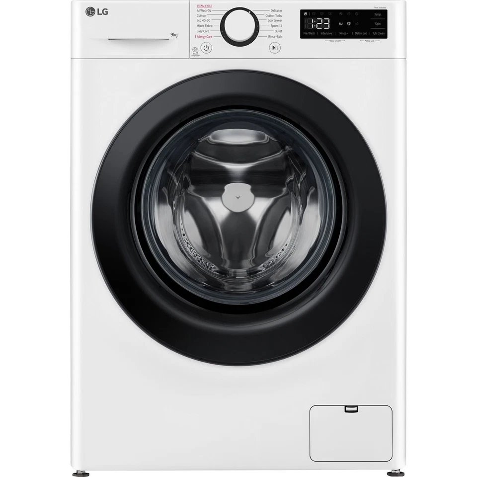 LG F2Y509WBLN1 9Kg Washing Machine White 1200 RPM A Rated