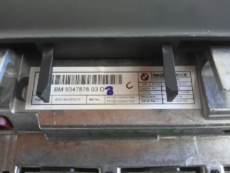 2015-2017 BMW X6M Navigation Information 10.25 Inch Display Screen OEM - Image 3 of 4