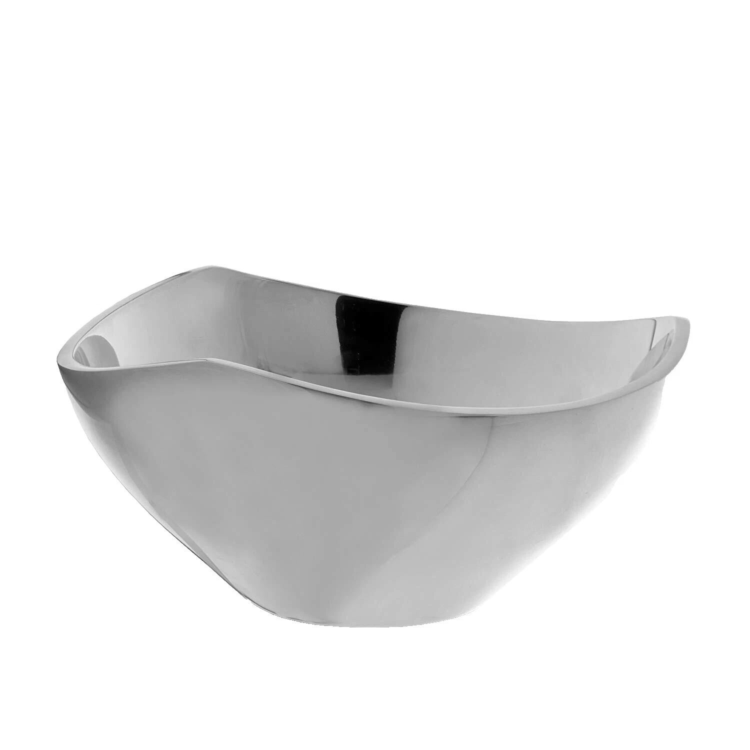 Tazones de vajilla de plata plateado