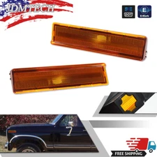 Front Side Marker Set For 1980-1986 Ford F-150 Bronco F-350 Mounts on Fender