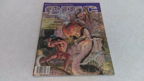 Epic Illustrated #4 Magazine Marvel Hiver 1980 VF+ Sci-FI Fantasy - Photo 1/7