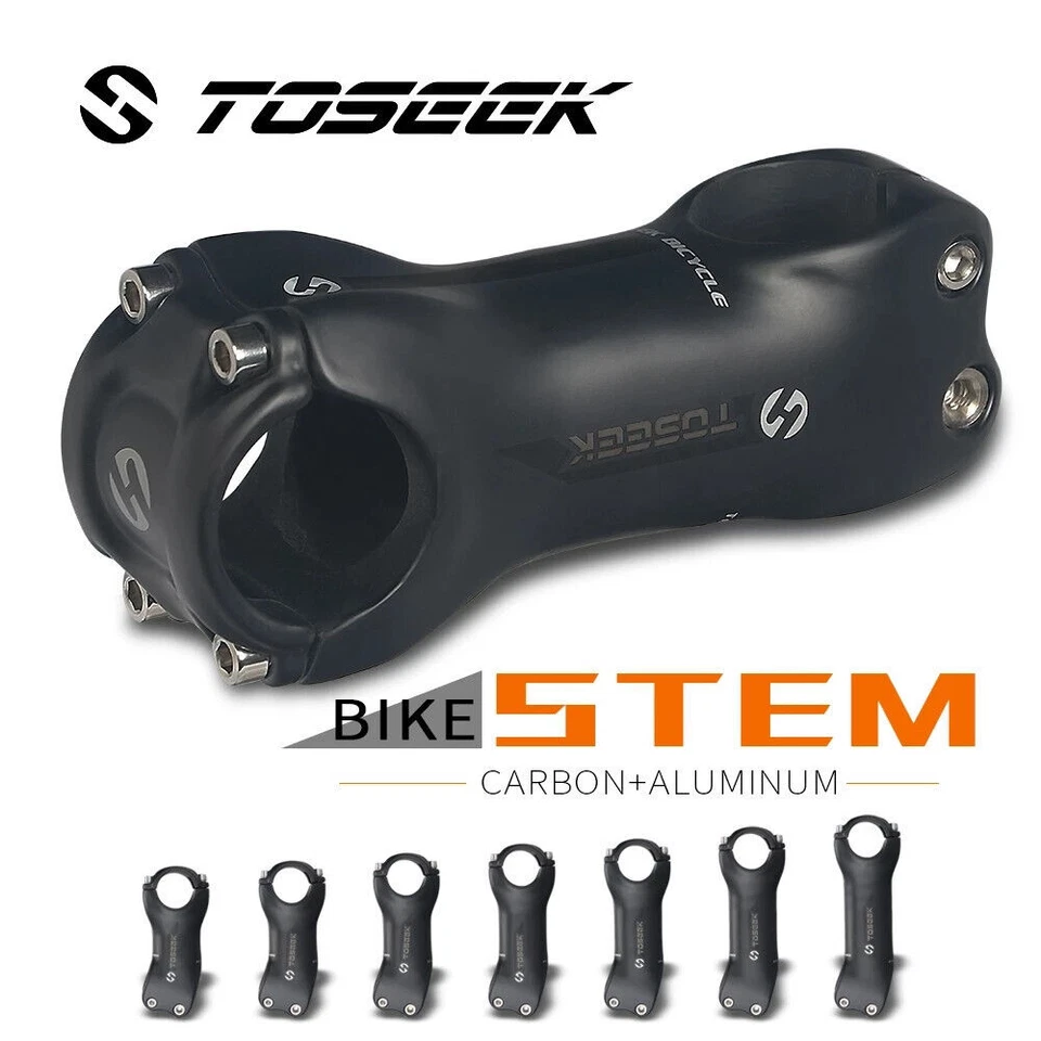 UD Carbon Bicycle Stem 6/17° Bicycle Stems MTB Road Bike Handlebar Stem 31.8mm - Image 4 of 4