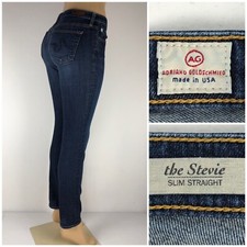 Adriano Goldschmied Womens 27 Jeans The Stevie Slim Straight Stretch Made In USA
