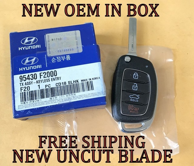 Genuine Hyundai Elantra 201718 FOB Keyless Entry Remote ONLY 95430