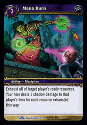 1x  Mana Burn - Rare Near Mint Through the Dark Portal