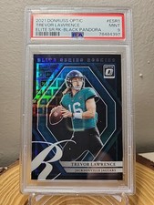 2021 Donruss Optic Elite Series Rookies Trevor Lawrence Black Pandora /25 Psa 9