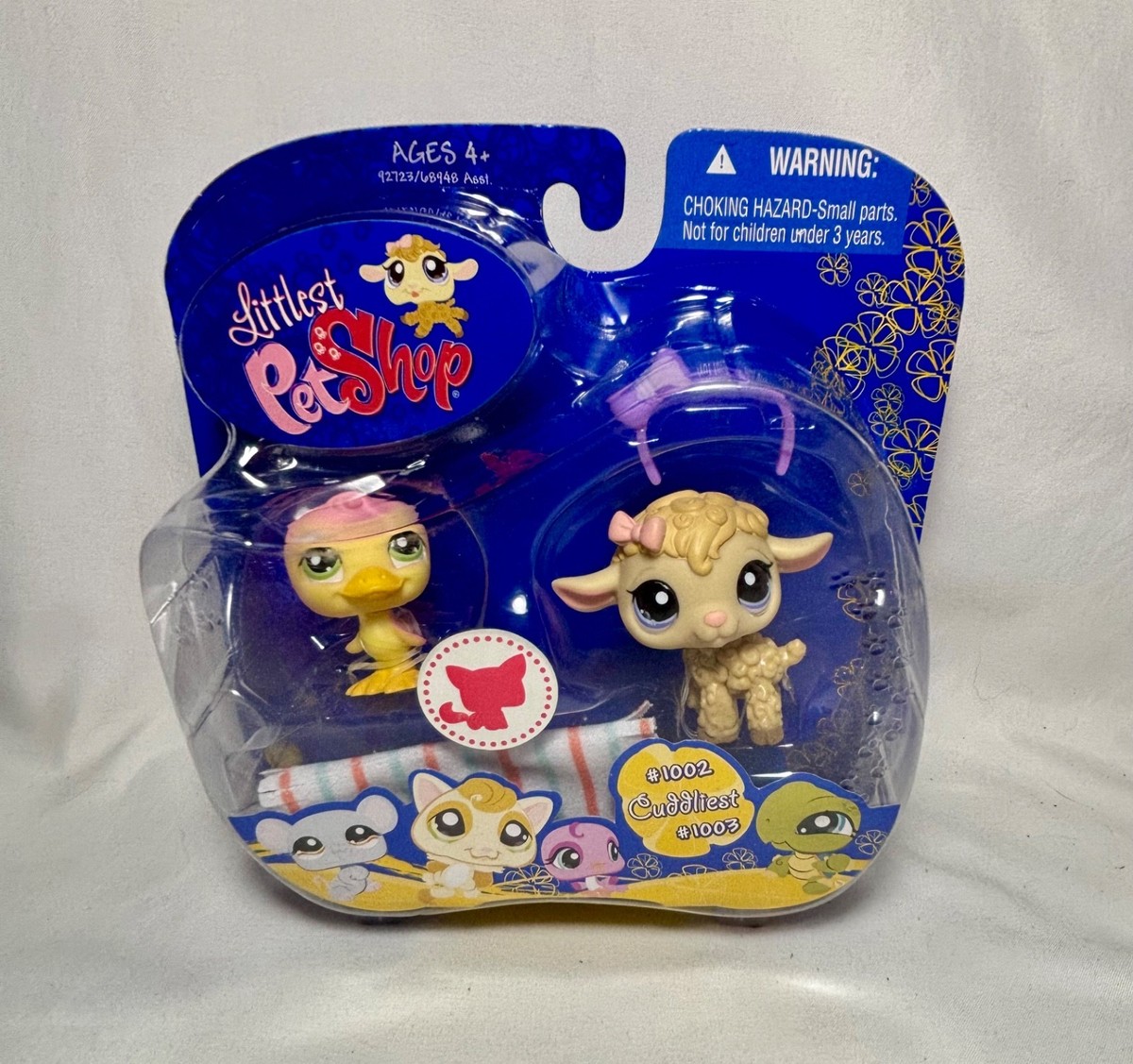 Littlest Pet Shop Pet #1002 #1003~Cuddlies Lamb & Duck New | eBay