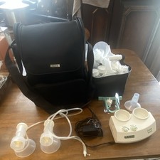 Ameda Purely Yours Dbl. Elec. Breast Pump 24mm Adjust. w/ Bag Set SEE BIO  