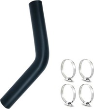 1.75" ID Gasoline Fuel Filler Neck Hose With 4 Clamps, Reinforced Gas Tank Hose