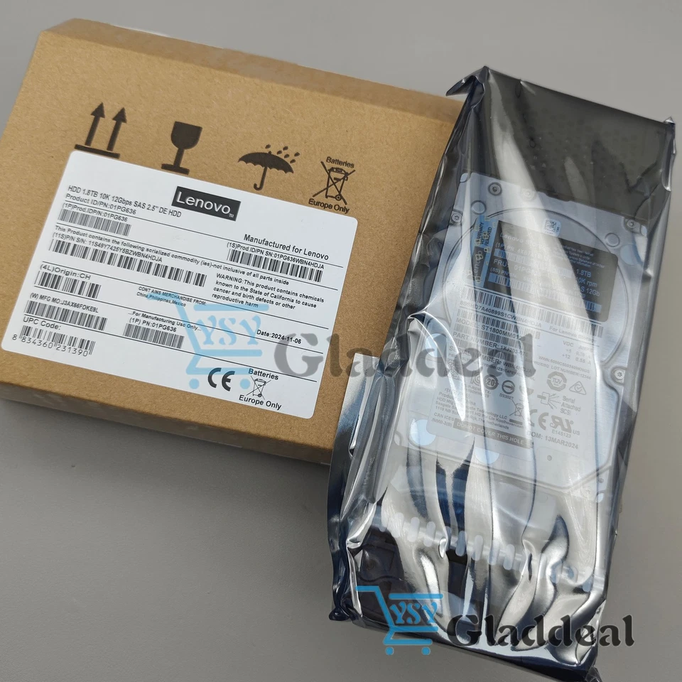 New Lenovo 01PG636 4XB7A14113 1.8TB SAS 10K 12Gb/s SAS 2.5" Hard Drive HDD - Image 3 of 4