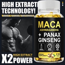 Male Enhancing Libido 120 Capsules - Maca Root,Massive Girth Enlargement Support