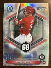 2026 Bowman Chrome Top 100 Tyson Lewis #BTP-68 Reds