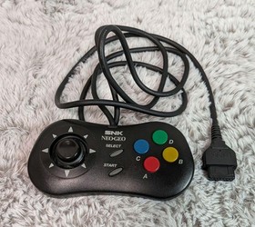 SNK NEO GEO AES Console Set 4 Games Arcade Stick HDMI Adapter Tested Japan
