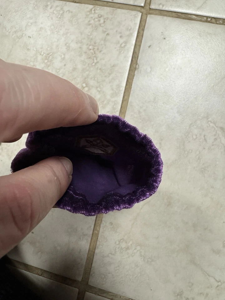 Bolso Terciopelo Púrpura Repuesto Heroscape Foto 3 de 3