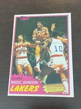 1981-82 Topps - Magic Johnson #21 Sharp Corners, Clean Card!!