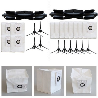 Main Side Brush Plus Dust Bags for Effective Cleaning of For Verefa L11 Pro