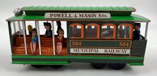 Vintage San Francisco Trolley Cable Car 504 Tin Litho Friction Works