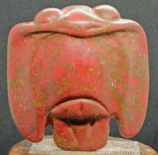 Ancient Sacred Eagle Sculpture carved from old turquoise, Hongshan Culture