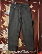 Vintage 80s 90s Levi’s 550 USA Made Black Jeans Relaxed Straight 36x30