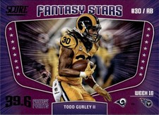 2018 Score #5 Todd Gurley II Fantasy Stars Purple
