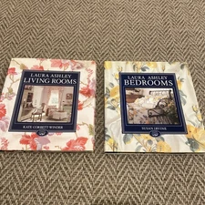 Laura Ashley Living Rooms & Laura Ashley Bedrooms, 1980s Hardcovers