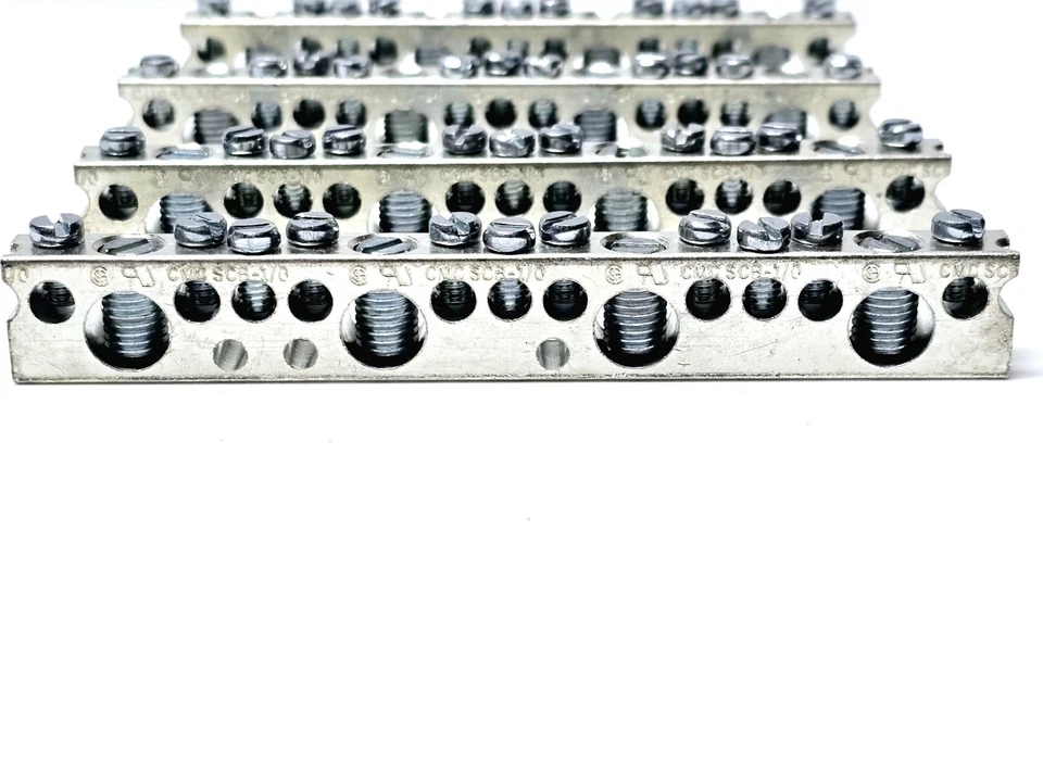 4 CMC #1/0 -14 #6-14AWG 15 Position Dual Rated Aluminum Ground Neutral Bar AL9CU - Image 4 of 4