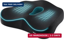 Memory Foam Seat Chair Cushion for Relieves Back Sciatica Pain Tailbone Pain Coc