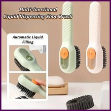 1pc Multi-function automatic spot shoe brush soft hair hand pressure hanging