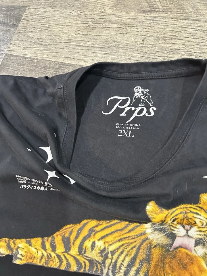 Camiseta PRPS In The Mist con estampado gráfico para hombre 2xl negra Foto 4 de 4