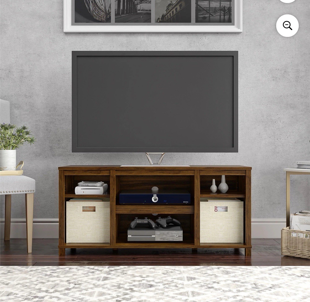 For Tvs Up To 50", Canyon Walnut Tv Stands Furniture