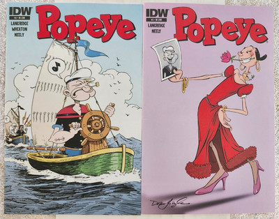 Popeye #2 & 3 1:10 Variants (IDW Comics)