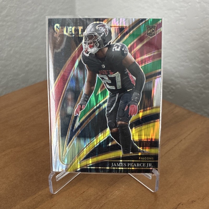 2025 Panini Select James Pearce Jr. Club Level Green Yellow Prizm RC #247