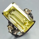 Jewellery 15 ct+ Natural Lemon Quartz Ring 925 Sterling Silver Size 7.5 /R439516