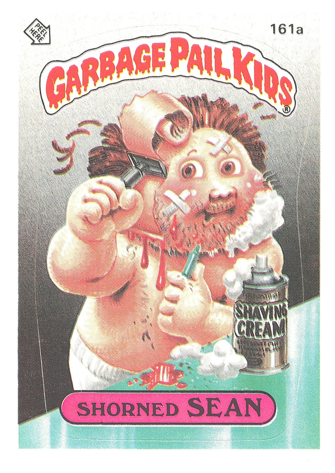 1986 Topps Garbage Pail Kids Series 4 #161a Shorned Sean