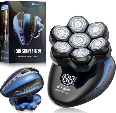 Head Shavers for Bald Men - 7D Detachable Electric Razor, IPX6 Waterproof Wet Dr