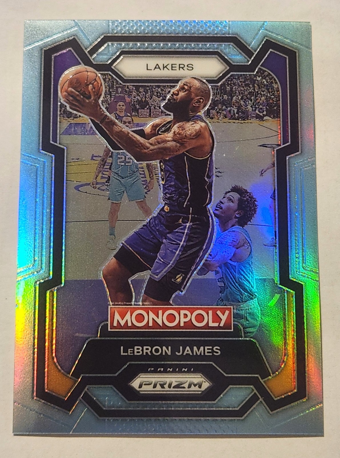 2023-24 Prizm Monopoly Light Blue #40 Lebron James 016/199 Lakers