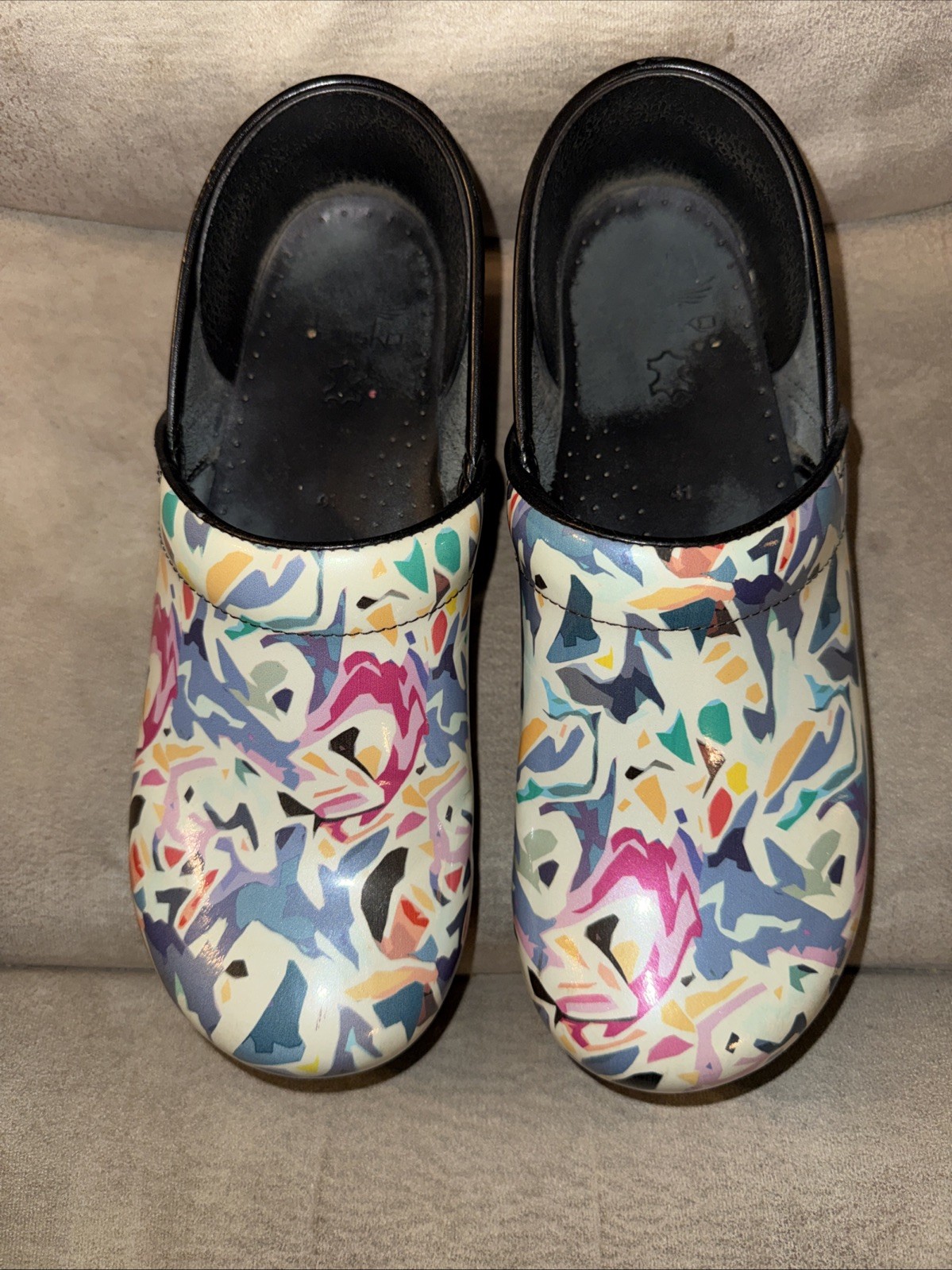 Dansko Professional Psychedelic Multicolor Patent… - image 7