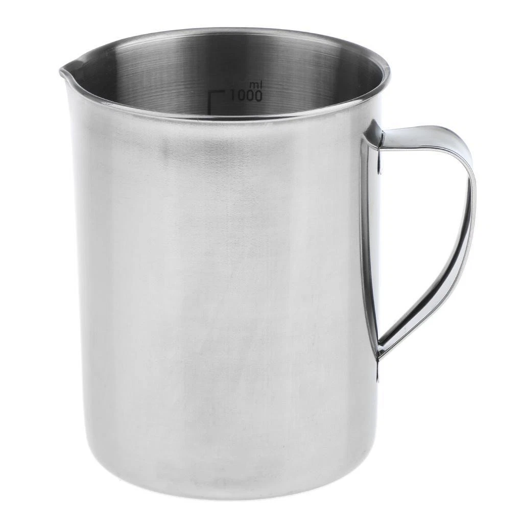 Stainless Steel Measuring Handle Cup Jug For Lab Home