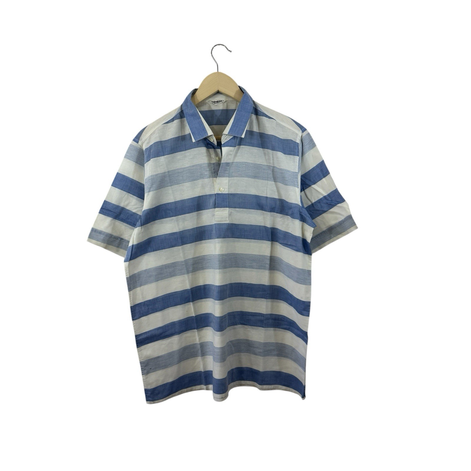 Camicia vintage Yves Saint Laurent 5 16 5 bottoni manica corta nautica uomo LEGGI