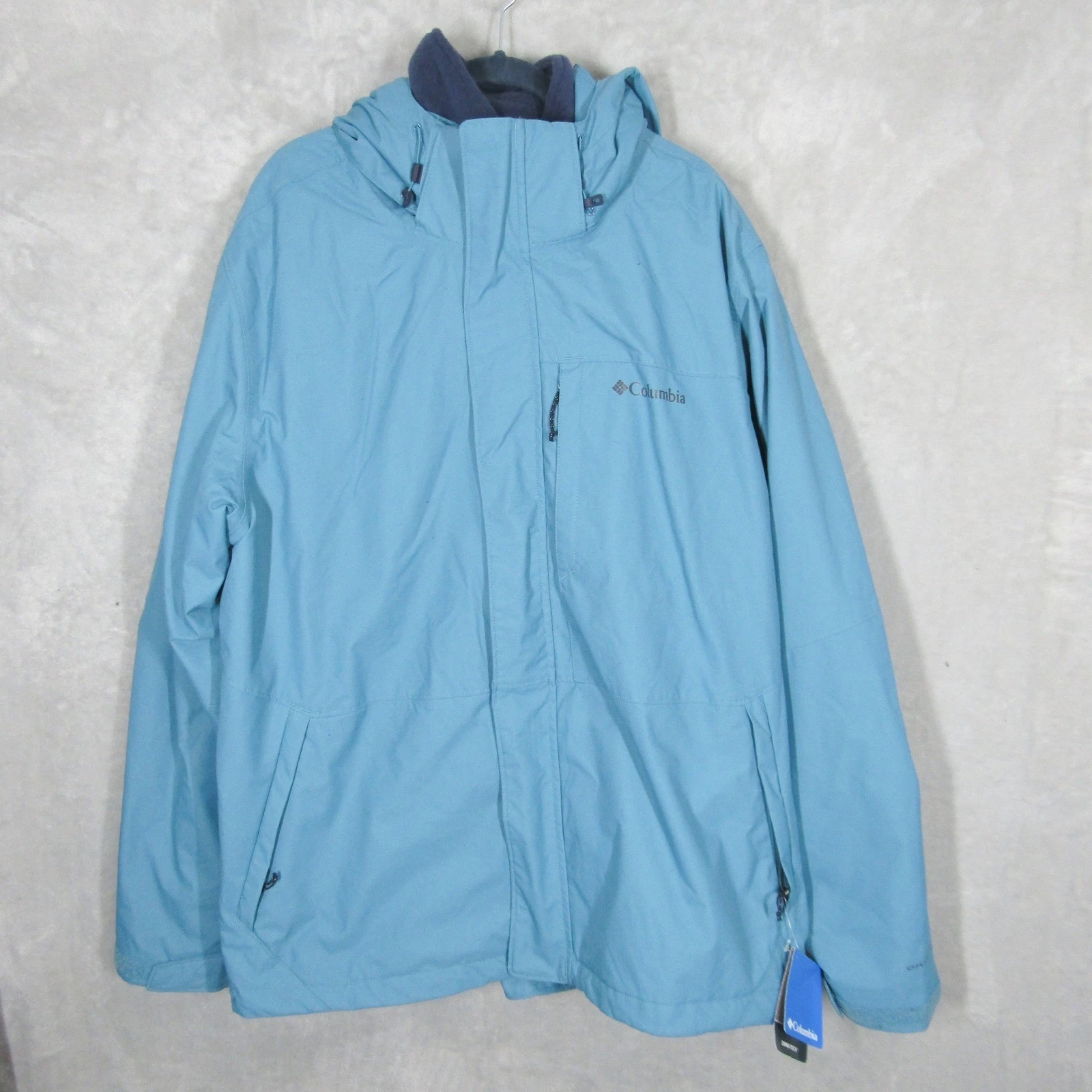 Columbia Jacket Men's XXL Blue Gullport Interchange Omni-Heat Coat Parka