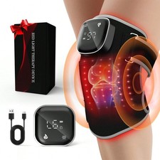 Red Light Therapy Knee Brace,Knee Massager With 5 Vibration,Wireless 660nm-ZengC