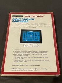 Mattel Intellivision Tele-games Night Stalker Space Hawk Poker Astrosmash Lot 4