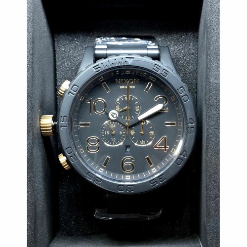 Nixon A083-1041 Chronograph Schwarz Gold