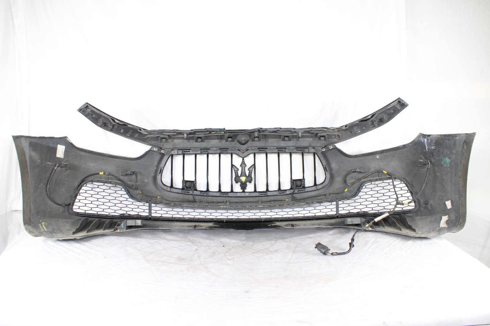 🚀 14-17 Maserati Ghibli Front Bumper Cover Complete W/Grills & Sensor Black OEM