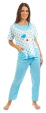 i-Smalls Ladies Short Sleeve Polar Bear Polka Dot Spot Pyjama Set