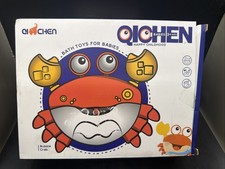 Qichen Musical Crab Bubble Machine Maker Baby Kid Bath Tub Toy, Blue